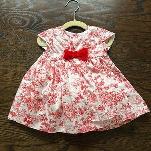 Janie and Jack, Baby Girl Dress, Red White, 6 - 12M
